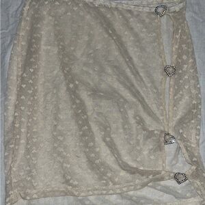 Sheer lingerie skirt